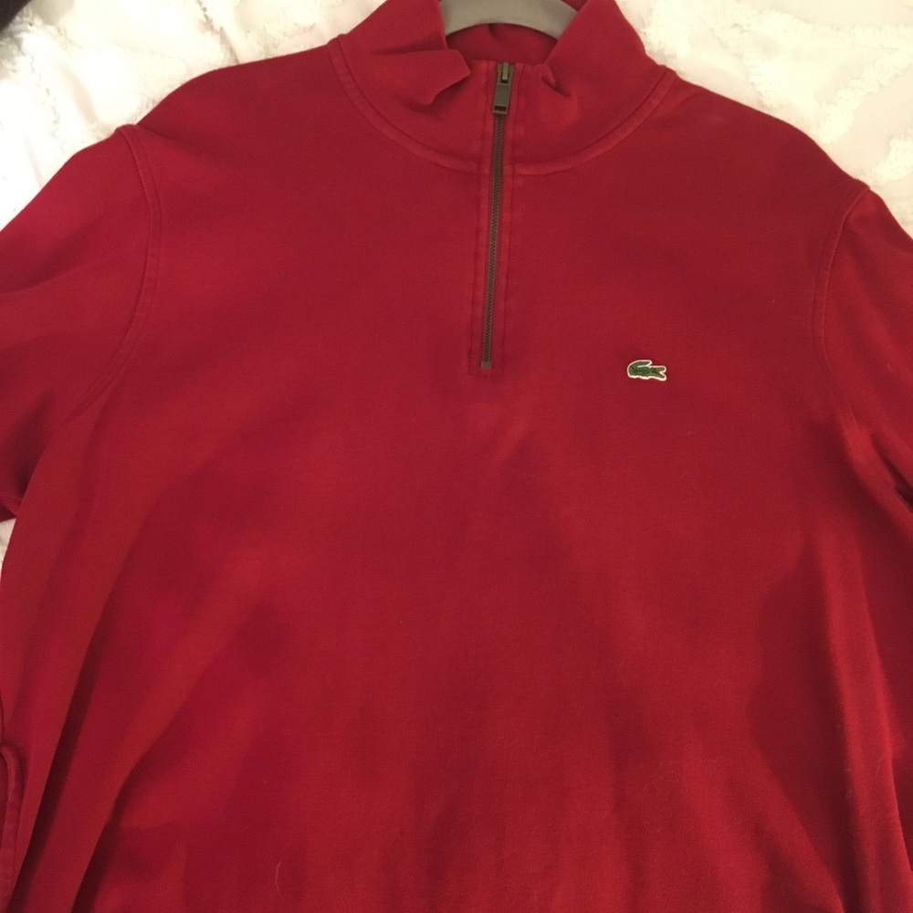 Lacoste half zip sweater